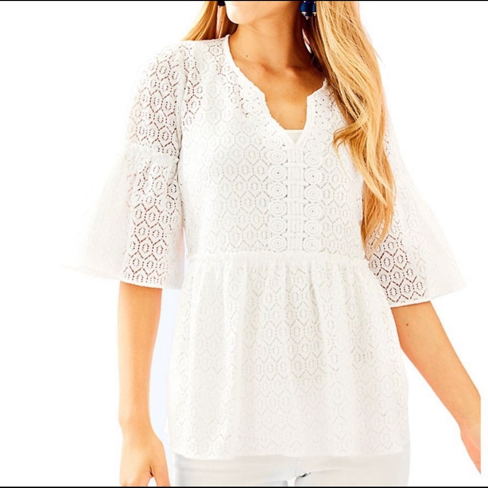 NWT Lilly Pulitzer | Inez Top | White | Medium